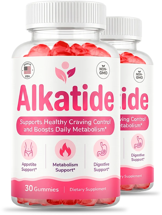 AlkaTide metabolism support gummy bottles